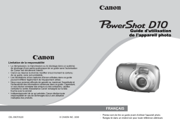 Canon PowerShot D10 Manuel utilisateur