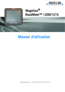 Magellan RoadMate 1200 Manuel utilisateur