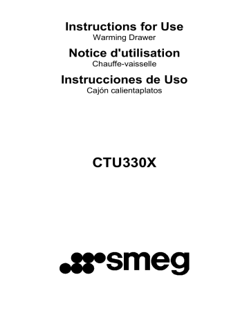 Manuel du propriétaire | Smeg CTU330X Manuel utilisateur | Fixfr