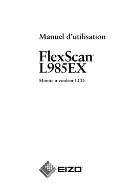 Eizo FLEXSCAN L985EX Manuel utilisateur
