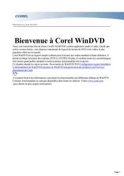 Corel WinDVD 2010 Manuel utilisateur