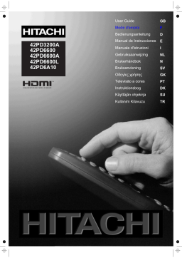Hitachi 42PD6600 Manuel utilisateur