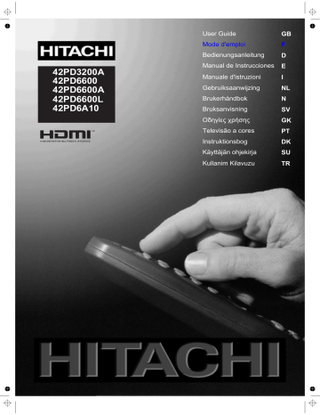 Manuel du propriétaire | Hitachi 42PD6600 Manuel utilisateur | Fixfr