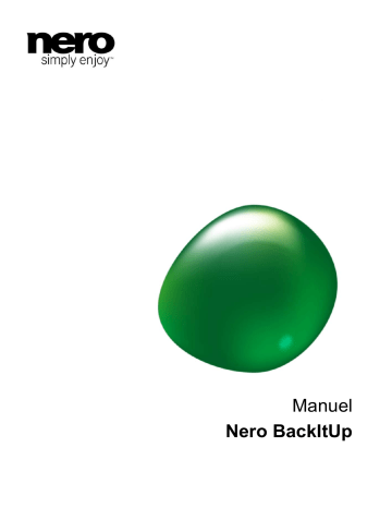 Nero BackItUp Manuel utilisateur | Fixfr