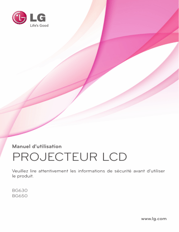 Manuel du propriétaire | LG BG630 Manuel utilisateur | Fixfr