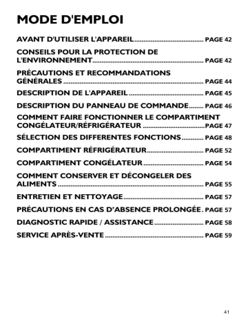 ARC 4218/AL/A+ | ARC 4208 IX | ARC 4218/IX/A+ | ARC 4198 IX | ARC 4198 AL | Mode d'emploi | Whirlpool ARC 4198 Manuel utilisateur | Fixfr