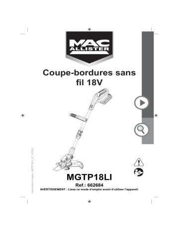 Manuel du propriétaire | Mac Allister MGSP18LI Manuel utilisateur | Fixfr