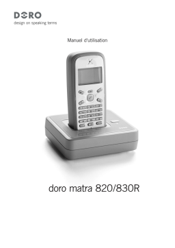 Doro Matra 830R Manuel utilisateur