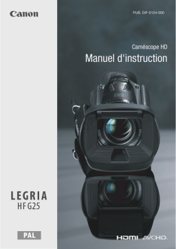 Canon LEGRIA HF G25 Manuel utilisateur