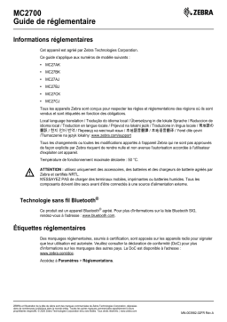 Zebra MC2700 Manuel utilisateur