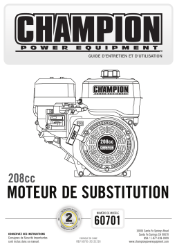 Champion Power Equipment 60701 Manuel utilisateur