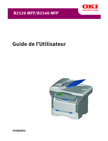 Manuel du propriétaire | OKI B2520MFP Manuel utilisateur | Fixfr