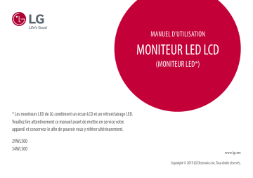 29WL500-B | LG 34WL500-B Manuel du propriétaire | Fixfr