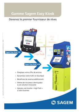 Sagem EASY KIOSK Manuel utilisateur