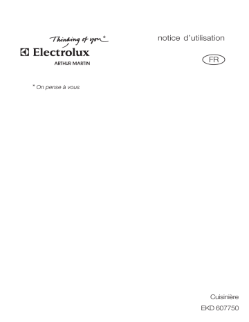 Manuel du propriétaire | ARTHUR MARTIN EKD607750X Manuel utilisateur | Fixfr