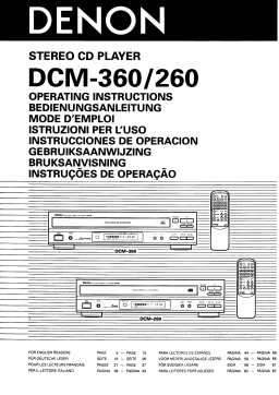 Denon DCM-260 Manuel utilisateur