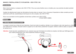 VDO C08 Manuel utilisateur