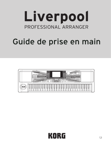 Mode d'emploi | Korg Liverpool Manuel utilisateur | Fixfr