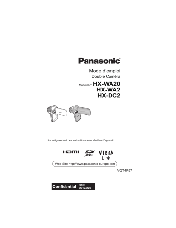 HX DC2 | Panasonic HX WA20 Mode d'emploi | Fixfr