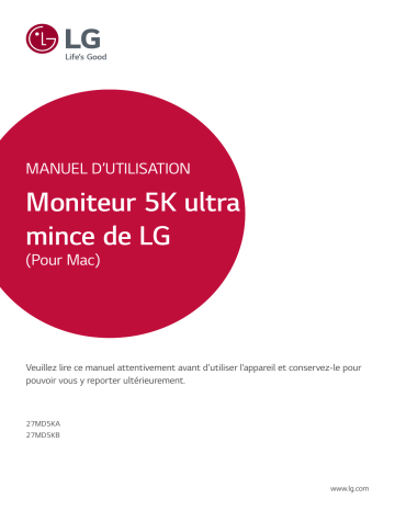 27MD5KA-B | LG 27MD5KB-B Manuel du propriétaire | Fixfr