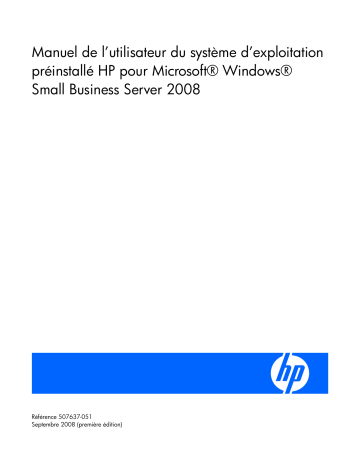 Manuel du propriétaire | HP PROLIANT DL360 G4 SERVER Manuel utilisateur | Fixfr