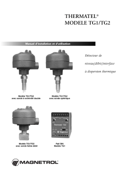 Magnetrol Thermatel TG1/TG2 Manuel utilisateur