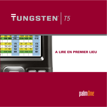 Manuel du propriétaire | Palm Tungsten T5 Manuel utilisateur | Fixfr