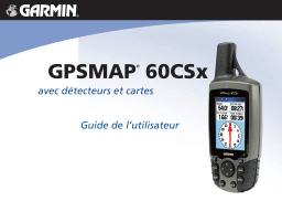 Garmin GPS Map 60CSx Manuel utilisateur