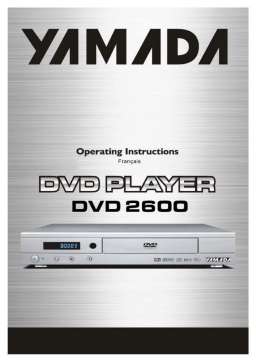 YAMADA DVD-2600 Manuel utilisateur