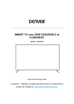 Denver LDS-5575 55" UHD 4K SMART TV Manuel utilisateur