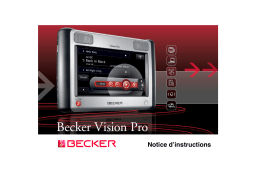 Becker 7985 Vision Pro Manuel utilisateur