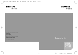 Siemens CXT65 Manuel utilisateur