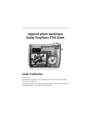 Kodak EasyShare Z730 Zoom Mode d'emploi | Fixfr
