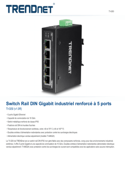 Trendnet RB-TI-G50 5-Port Hardened Industrial Gigabit DIN-Rail Switch Fiche technique