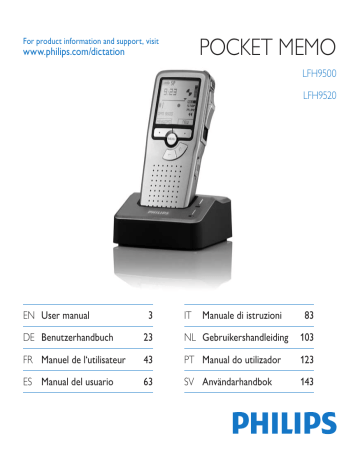 LFH 9520 | Mode d'emploi | Philips LFH 9500 Manuel utilisateur | Fixfr