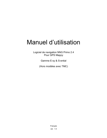 Manuel du propriétaire | MAPPY Iti E438 Système de navigation Manuel utilisateur | Fixfr