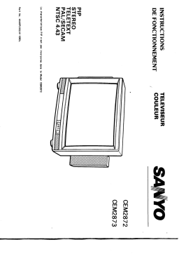 Sanyo CEM2872 Manuel utilisateur