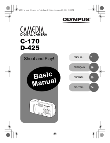 C170 | Olympus D425 Manuel utilisateur | Fixfr