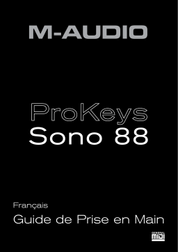 M-Audio ProKeys Sono 88 Guide de démarrage rapide