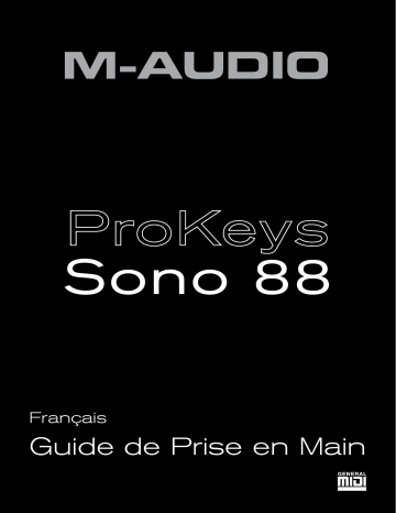 M-Audio ProKeys Sono 88 Guide de démarrage rapide | Fixfr