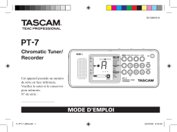 TASCAM PT-7 Mode d'emploi + Chat IA & PDF