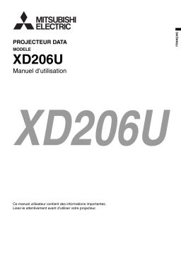 Mitsubishi XD206U Manuel utilisateur