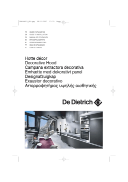 De Dietrich DHD797X Manuel utilisateur