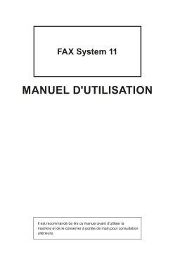 Utax 300ci Copy System Manuel utilisateur