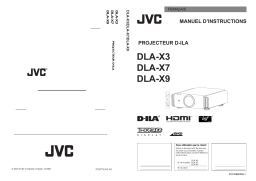 JVC DLA-X3 Manuel utilisateur