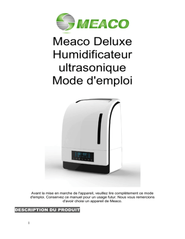 Meaco MeacoMist Deluxe Manuel utilisateur | Fixfr