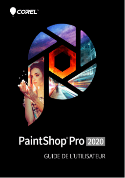 Corel PaintShop Pro 2020 Manuel utilisateur