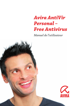 AVIRA ANTIVIR PERSONAL Manuel utilisateur