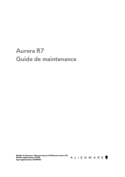 Alienware Aurora R7 Desktop Manuel utilisateur