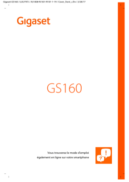 Gigaset GS160 Manuel utilisateur